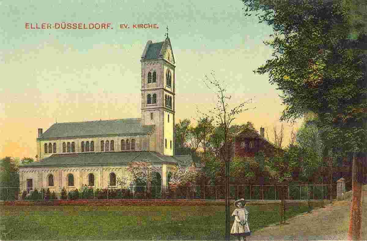 Düsseldorf. Evangelische Kirche, 1909