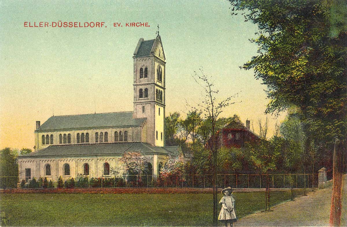 Düsseldorf. Evangelische Kirche, 1909