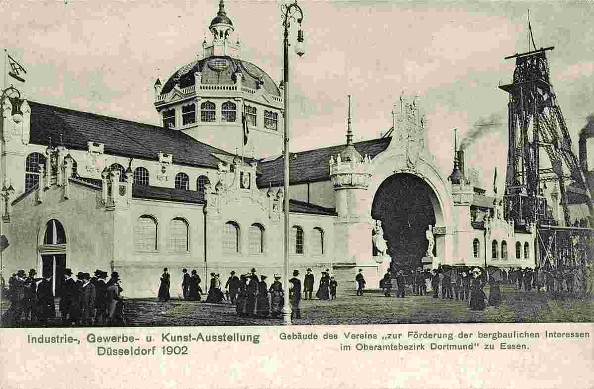 Düsseldorf. Gewerbe- und Industrie-Ausstellung 1902, Bergbaugebäude