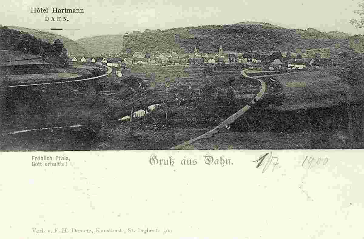Dahn. Panorama der Stadt, 1900