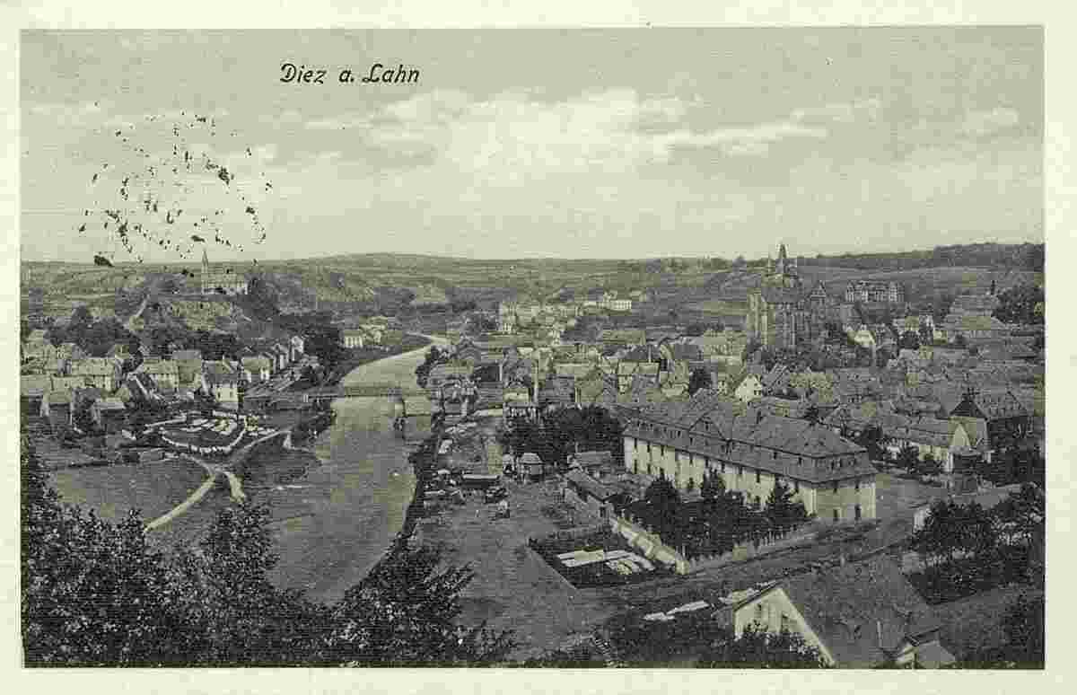 Diez. Panorama der Stadt, 1916