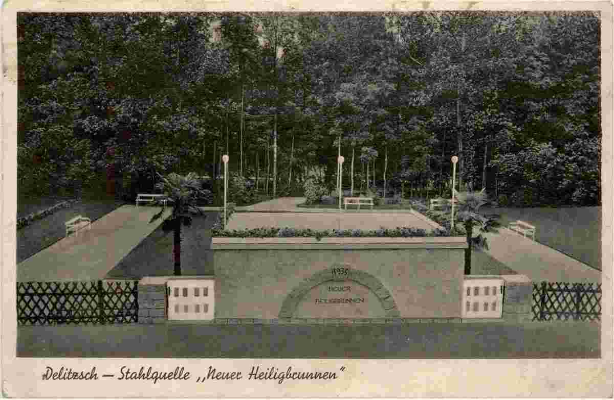 Delitzsch. Stahlquelle 'Neuer Heiligbrunnen', 1942