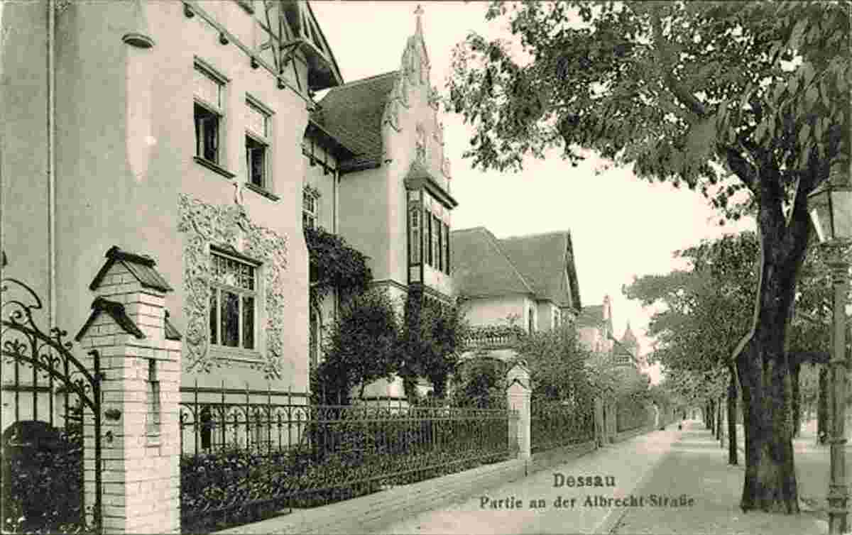 Dessau. Albrechtstraße, 1917