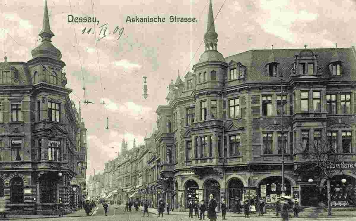 Dessau. Askanische Straße, 1909