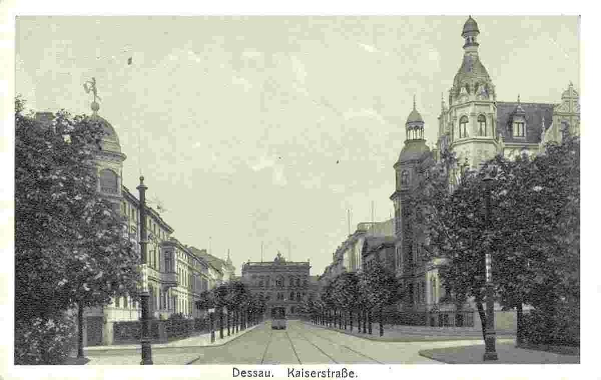 Dessau. Kaiserstraße, 1913