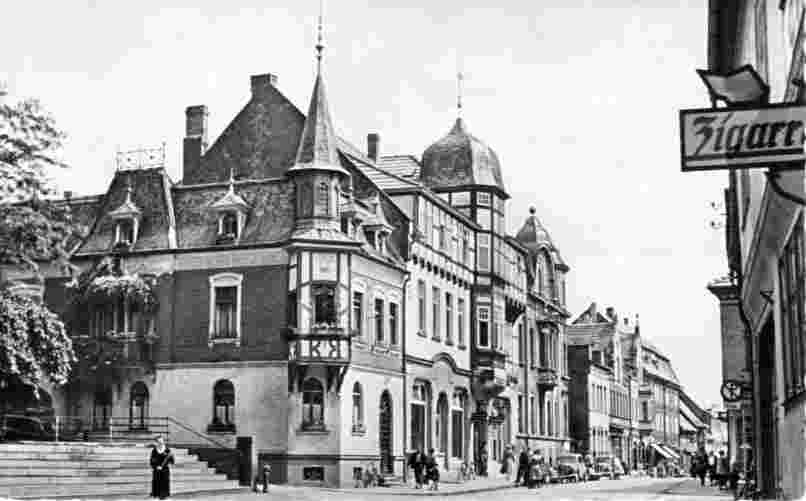 Dingelstädt. Wilhelmstraße mit Rathaus, 1962