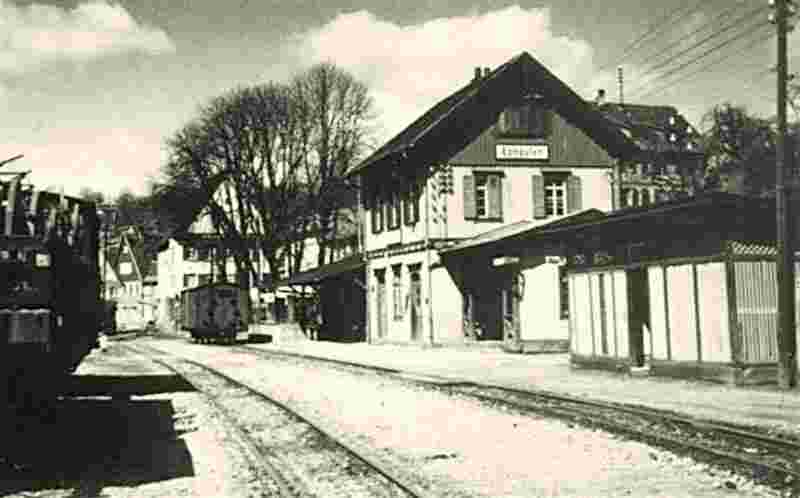 Ebhausen. Das Altensteigerle Bahnhof
