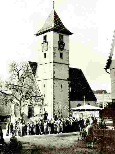 Ebhausen. Rotfelden - Kirche Antik