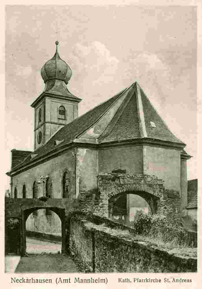 Edingen-Neckarhausen. Katholische Pfarrkirche, 1929
