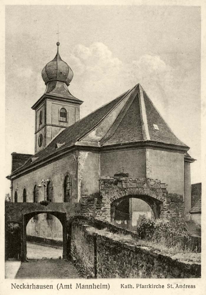 Edingen-Neckarhausen. Katholische Pfarrkirche St Andreas, 1929