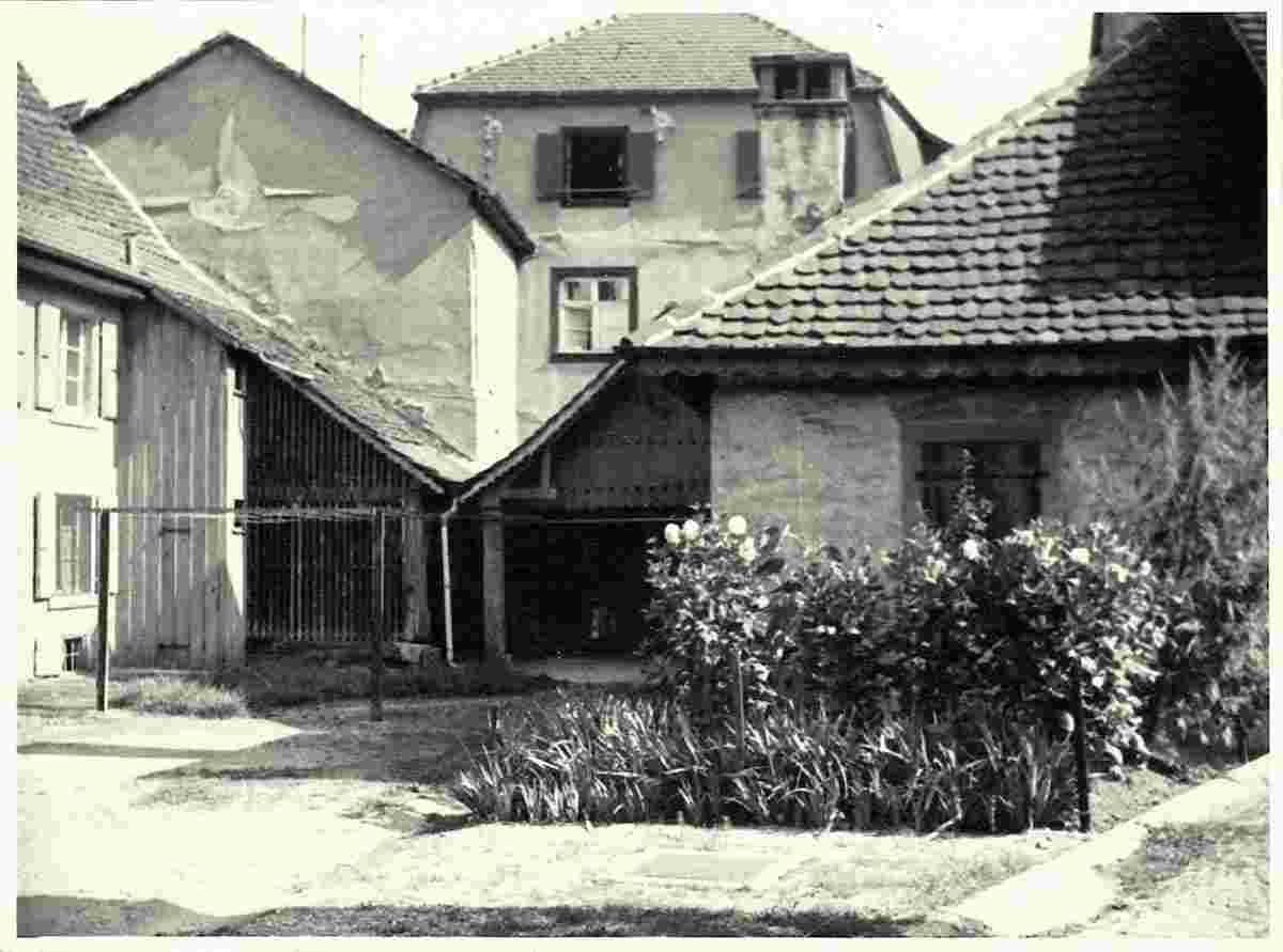 Efringen-Kirchen. Häuser, um 1950