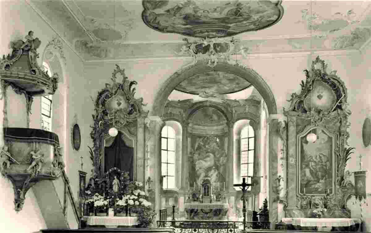 Egesheim. Katholische Pfarrkirche, um 1930er Jahre