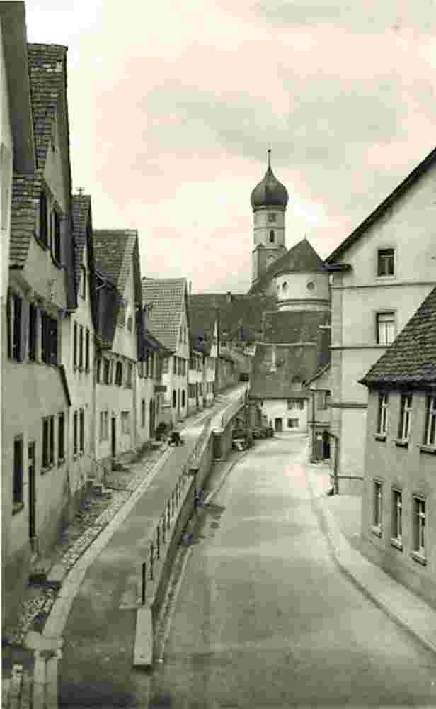 Ehingen. Untere Hauptstrasse mit Liebfrauenkirche