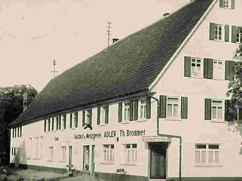 Ehningen. Gasthof und Metzgerei 'Zum Adler', 1938