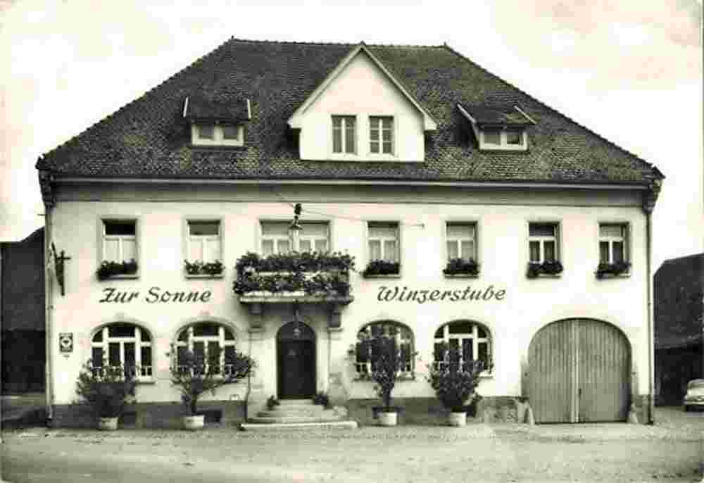 Ehrenkirchen. Kirchhofen - Gasthaus Zur Sonne - Winzerstube, 1957