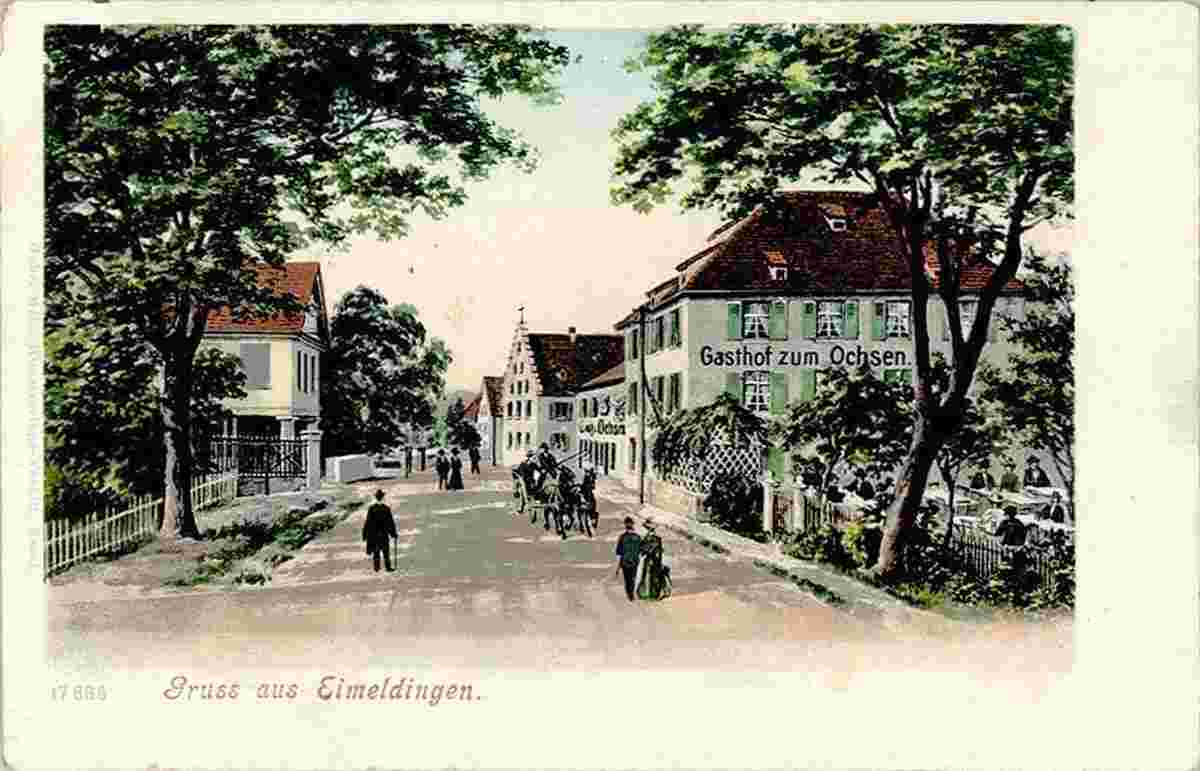 Eimeldingen. Gasthaus zum Ochsen, 1904