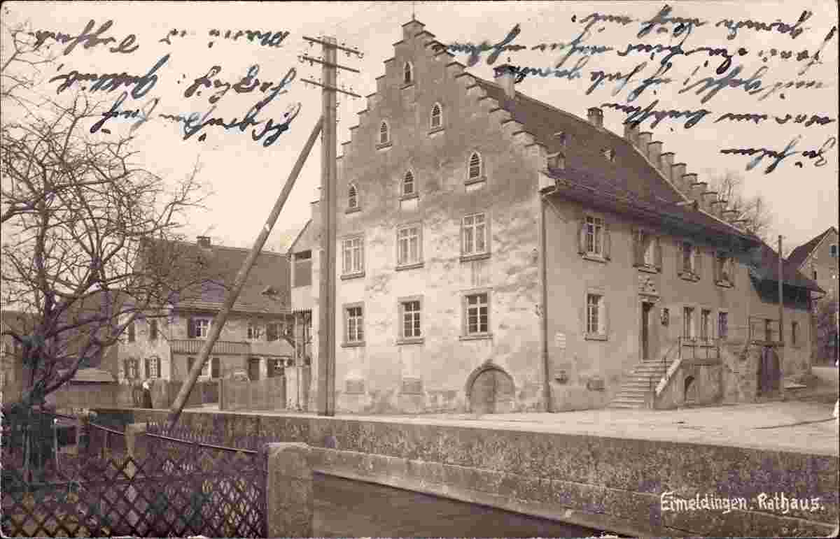 Eimeldingen. Rathaus, 1925