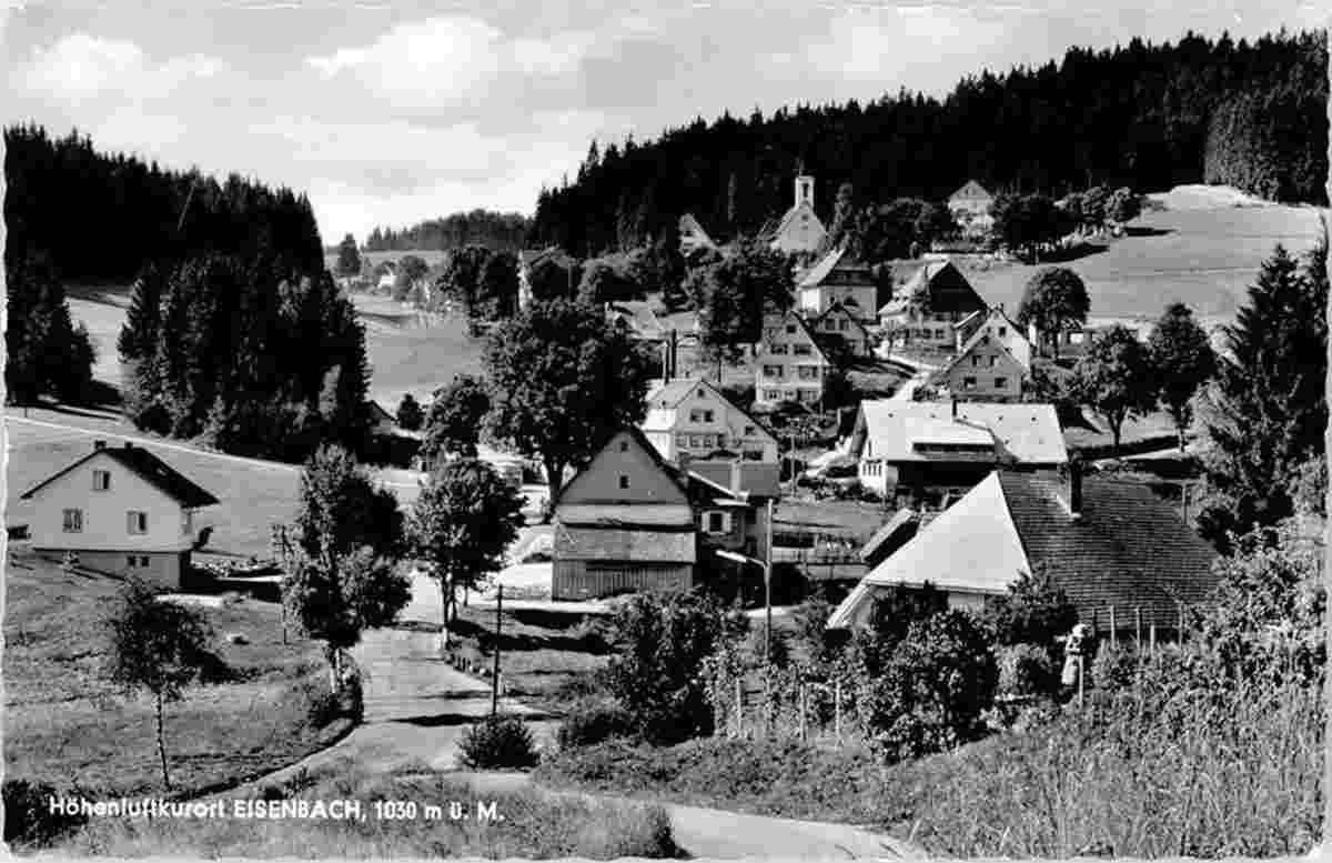 Eisenbach (Hochschwarzwald). Panorama von Eisenbach, 1965