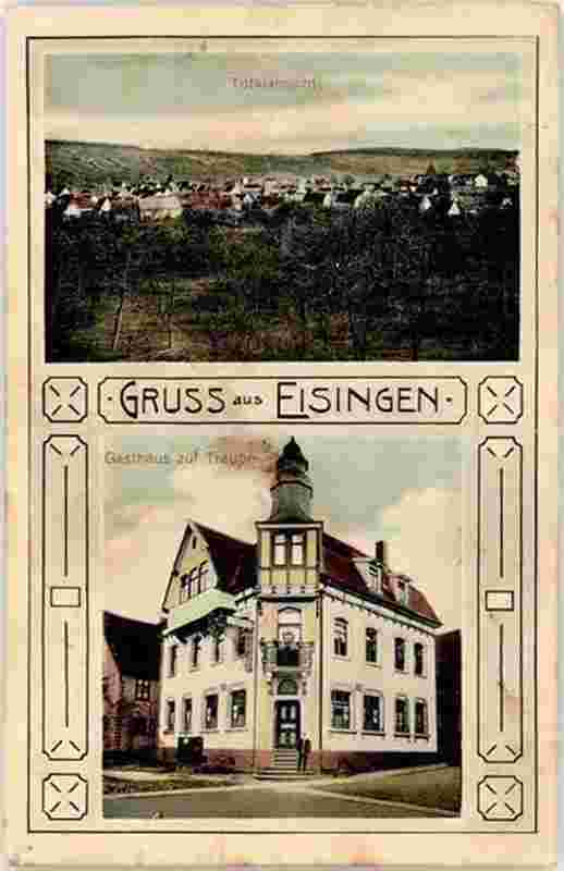 Panorama von Eisingen, Gasthaus zur Traube