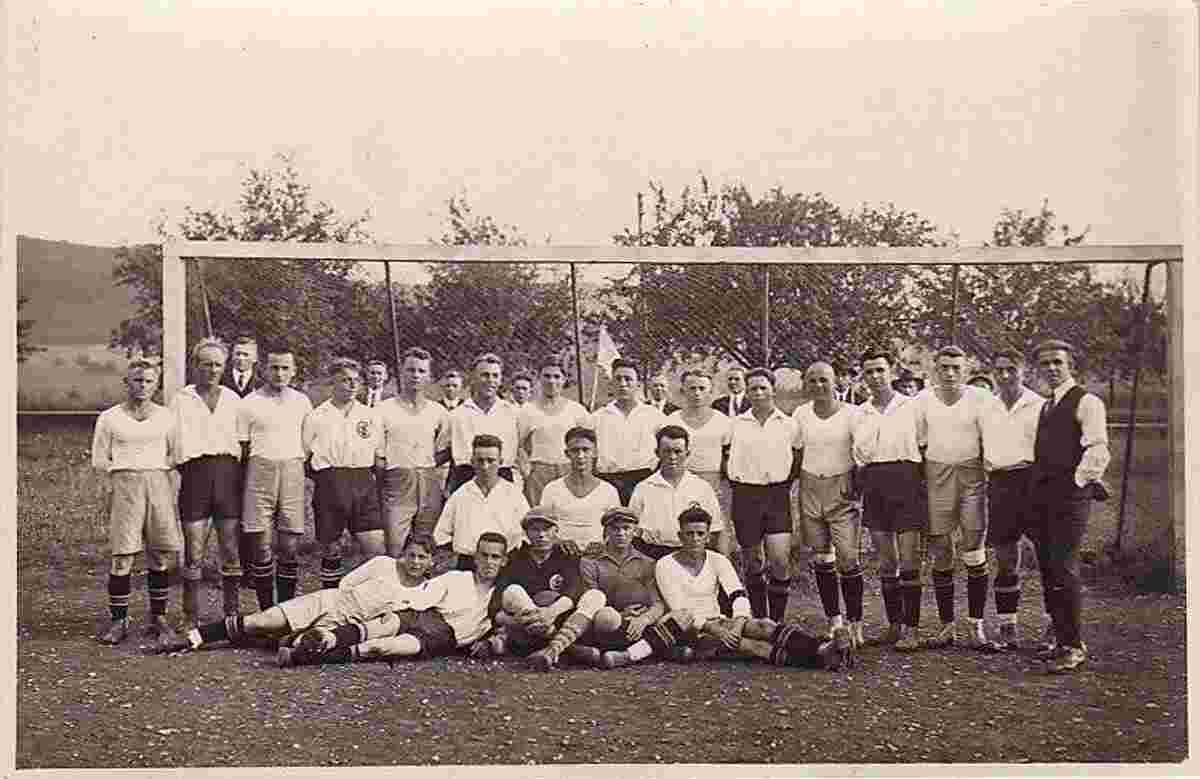 Eislingen. Fußballmannschaft Verein, um 1925