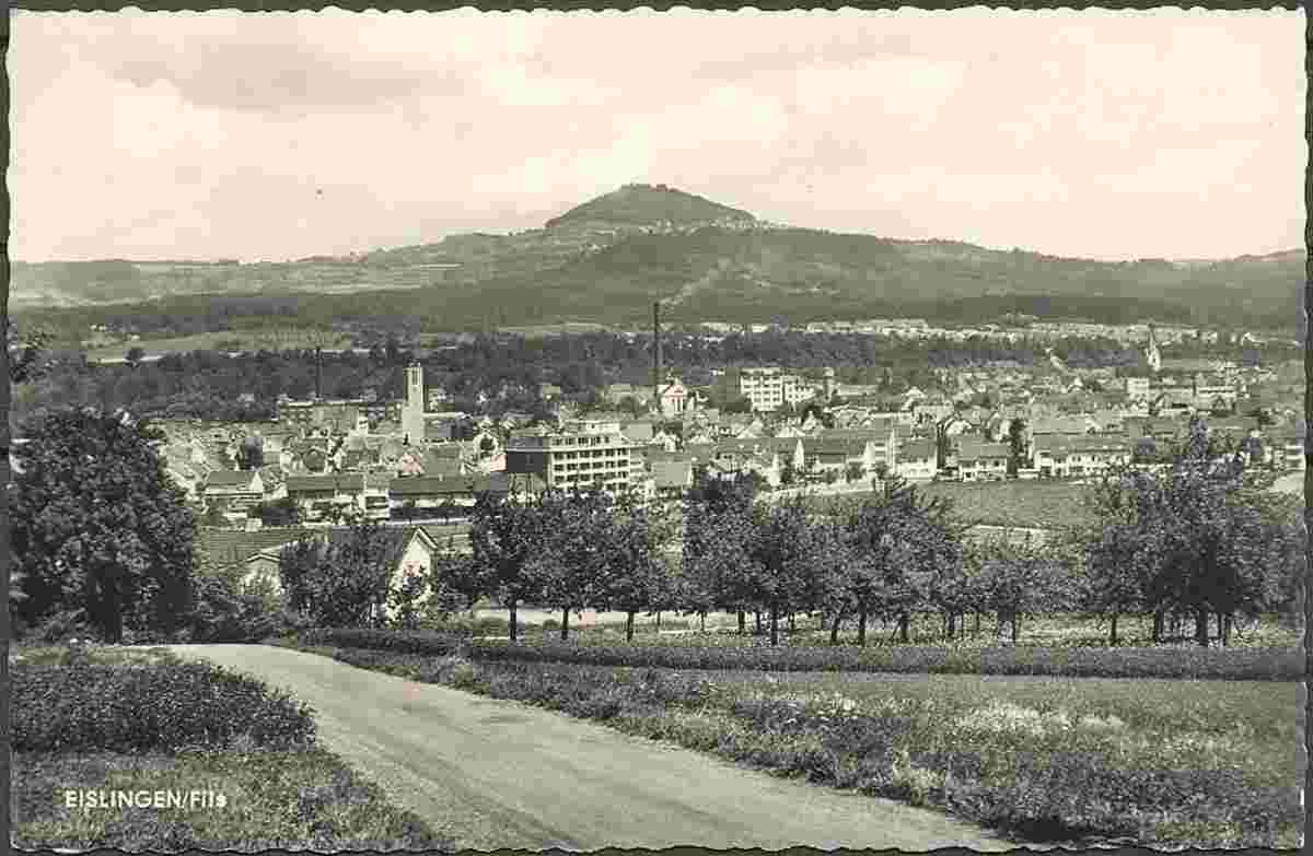 Eislingen. Panorama der Stadt
