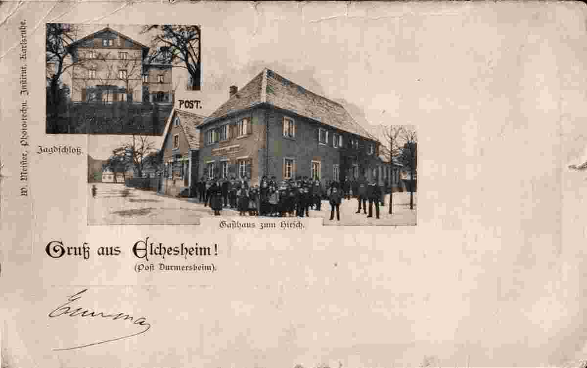 Elchesheim-Illingen. Panorama von Elchesheim, 1909