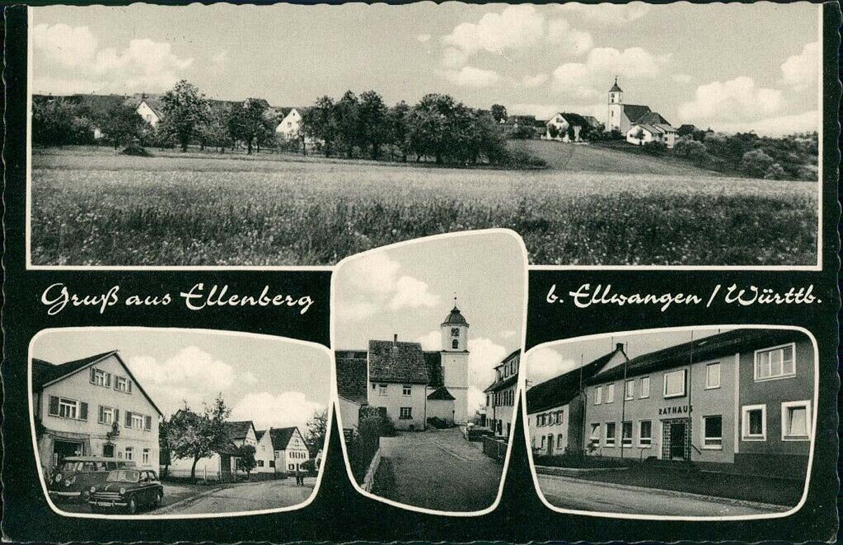 Panorama von Ellenberg (Württemberg), 1964