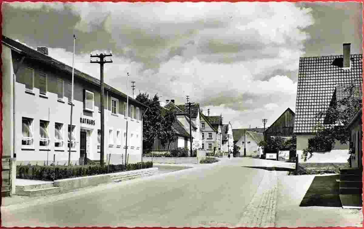 Ellenberg. Straße am Rathaus, 1960