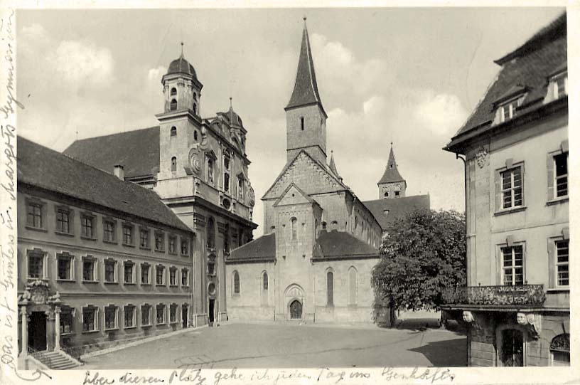 Ellwangen (Jagst). Gymnasium, Evangelische Kirche und Stiftskirche