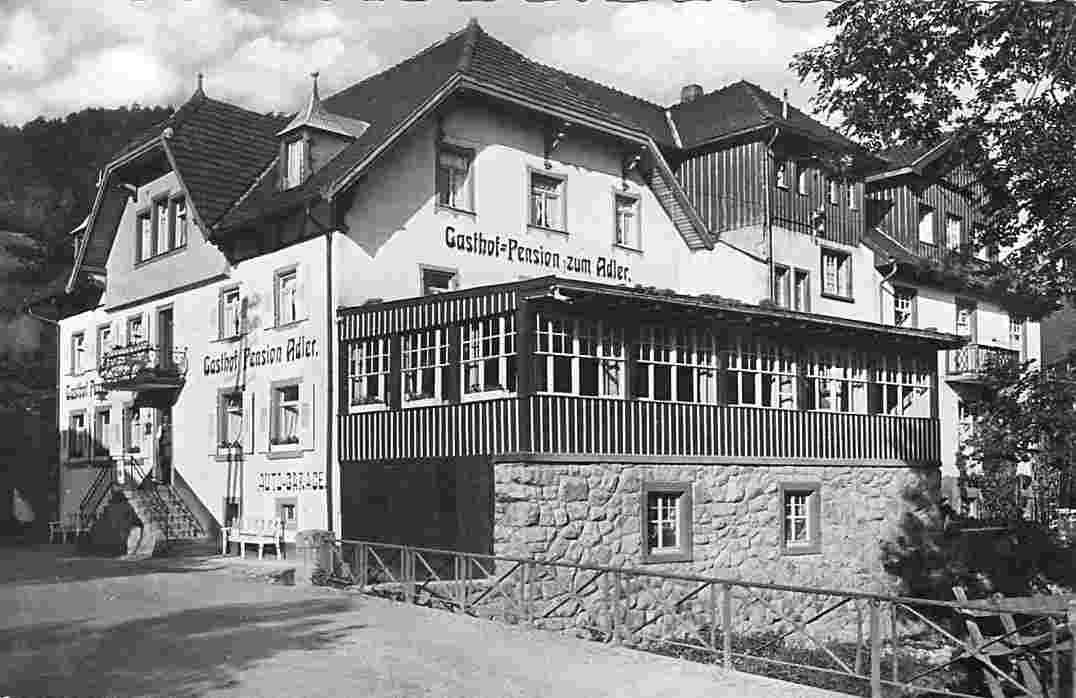 Elzach. Gasthof-Pension zum Adler, 1964