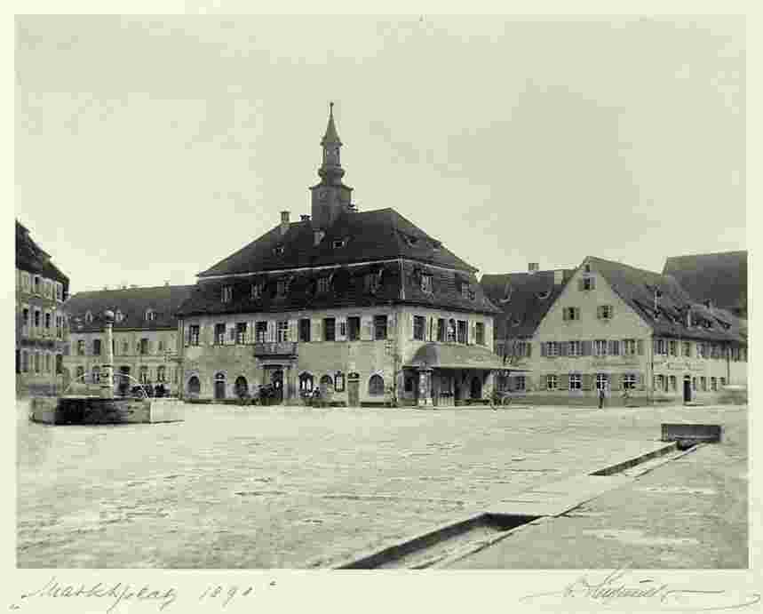 Emmendingen. Marktplatz, 1891