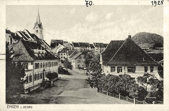 Engen. Panorama der Stadt, 1925