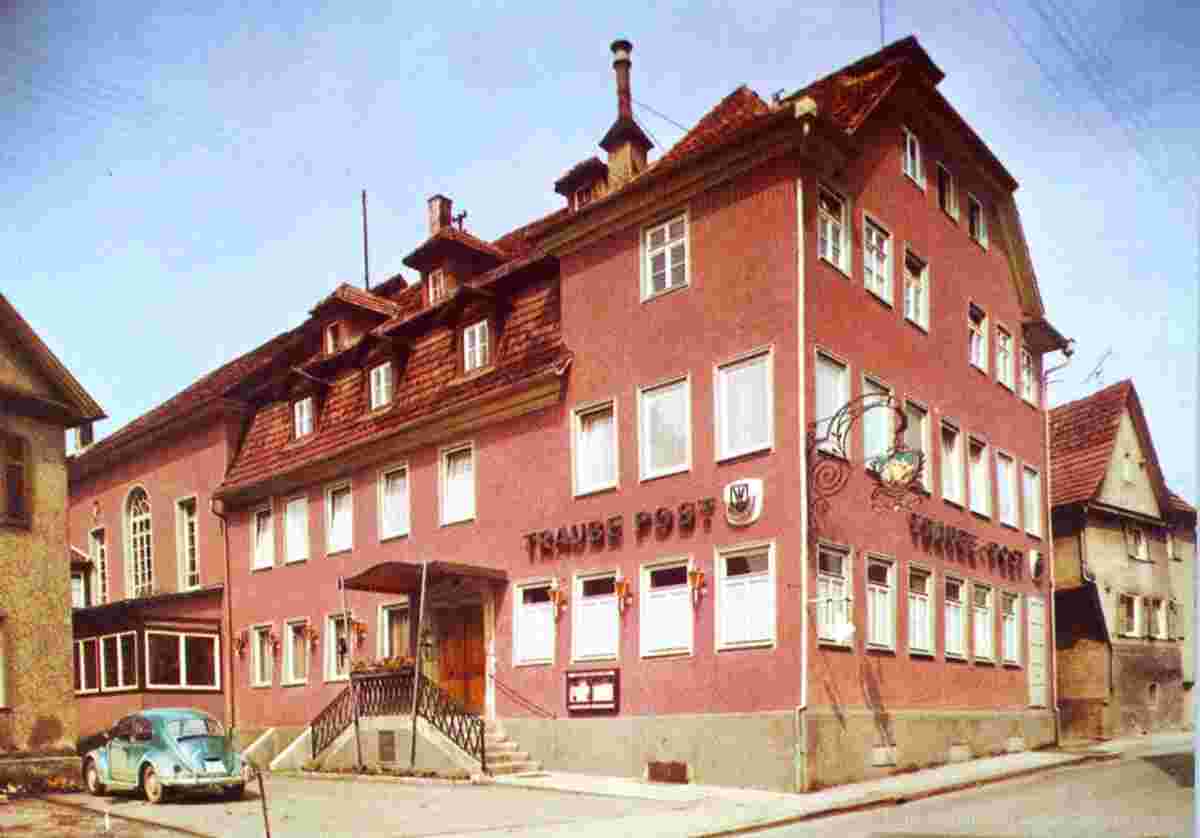Eningen unter Achalm. Hotel Traube-Post, 1970