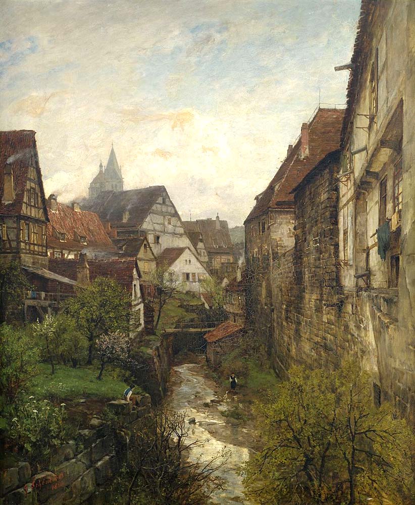 Esslingen am Neckar. Gustav Schönleber - Altstadt, 1880