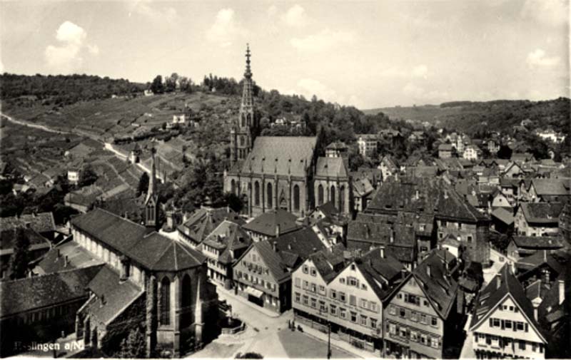 Esslingen am Neckar. Panorama der Stadt