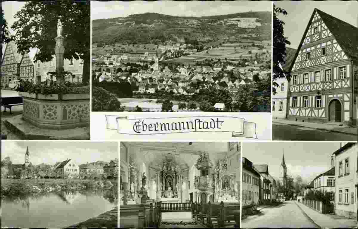 Blick an Ebermannstadt, 1957