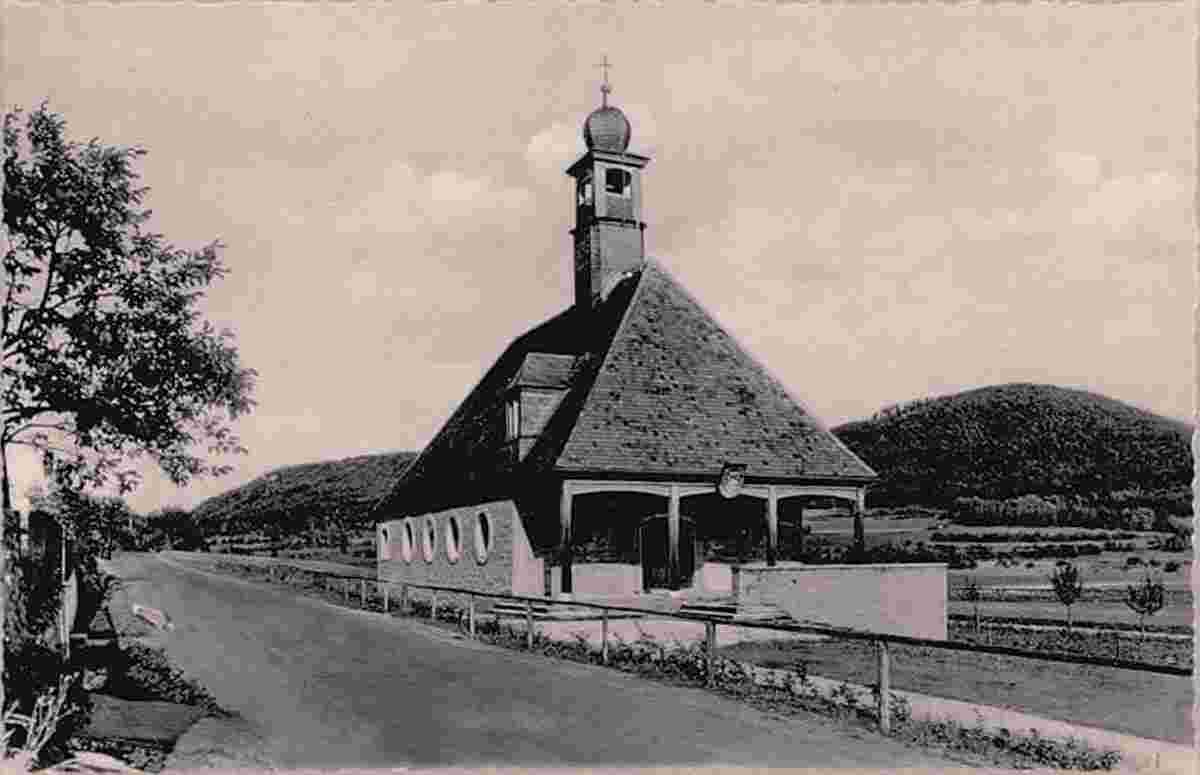 Ebermannstadt. Gasseldorf - Marienkirche, um 1955