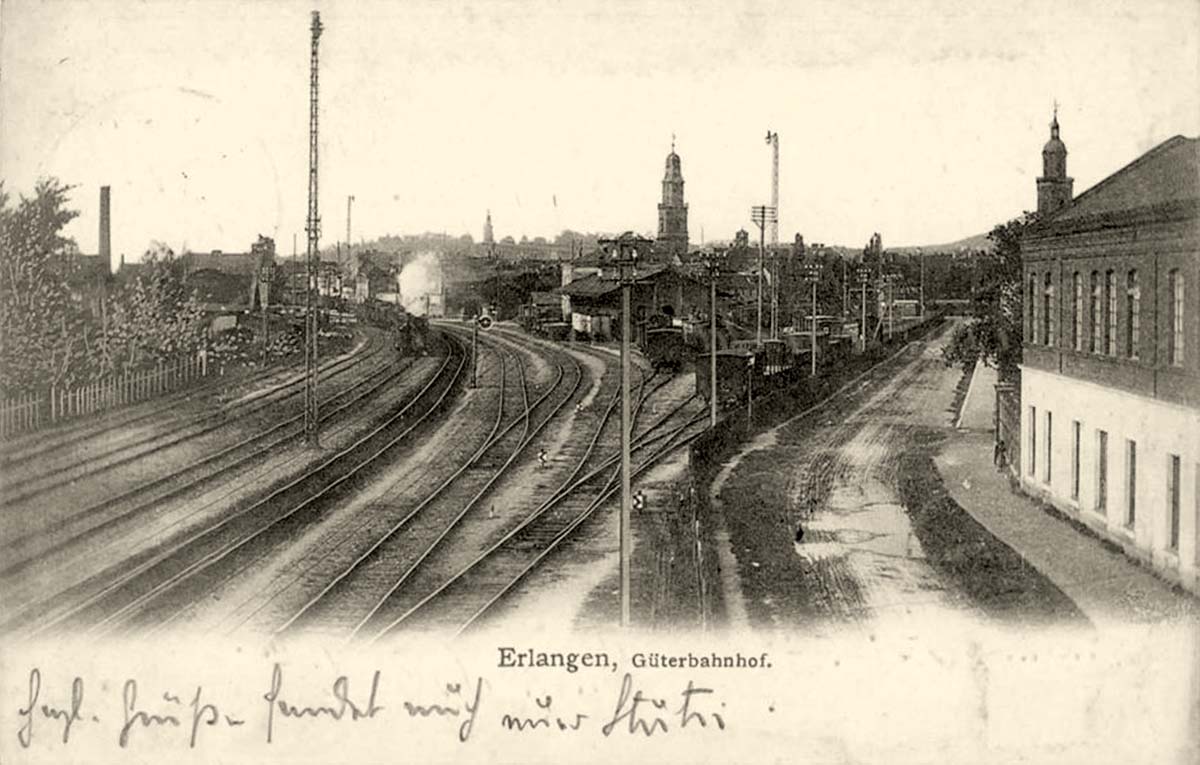 Erlangen. Güterbahnhof, 1905
