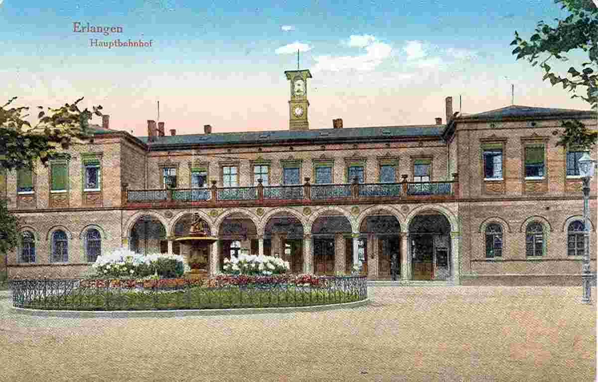 Erlangen. Hauptbahnhof, 1917