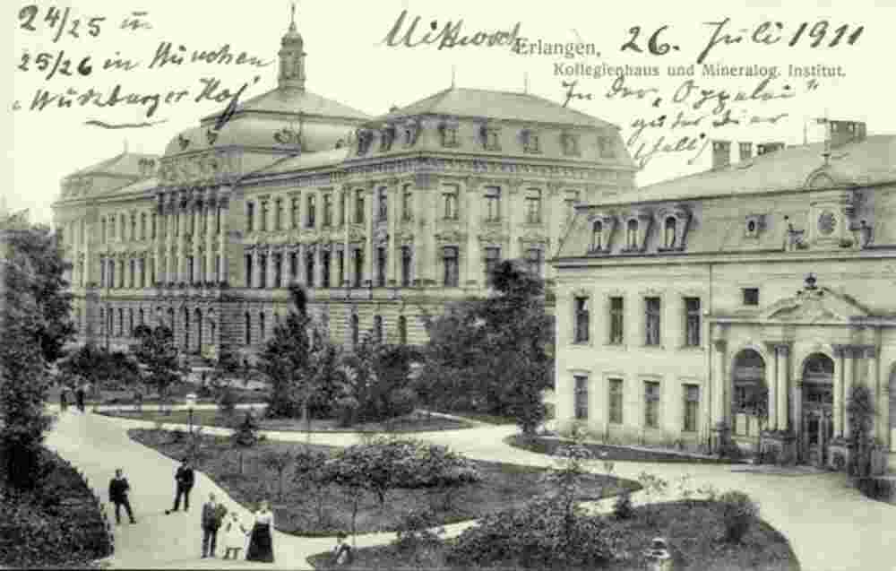 Erlangen. Kollegienhaus und Mineralogisches Institut