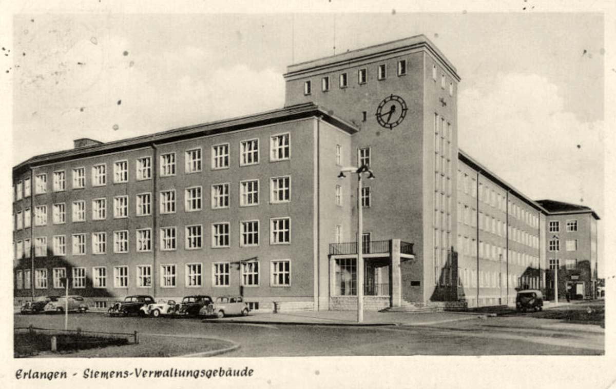 Erlangen. Siemens Verwaltungsgebäude, 1955