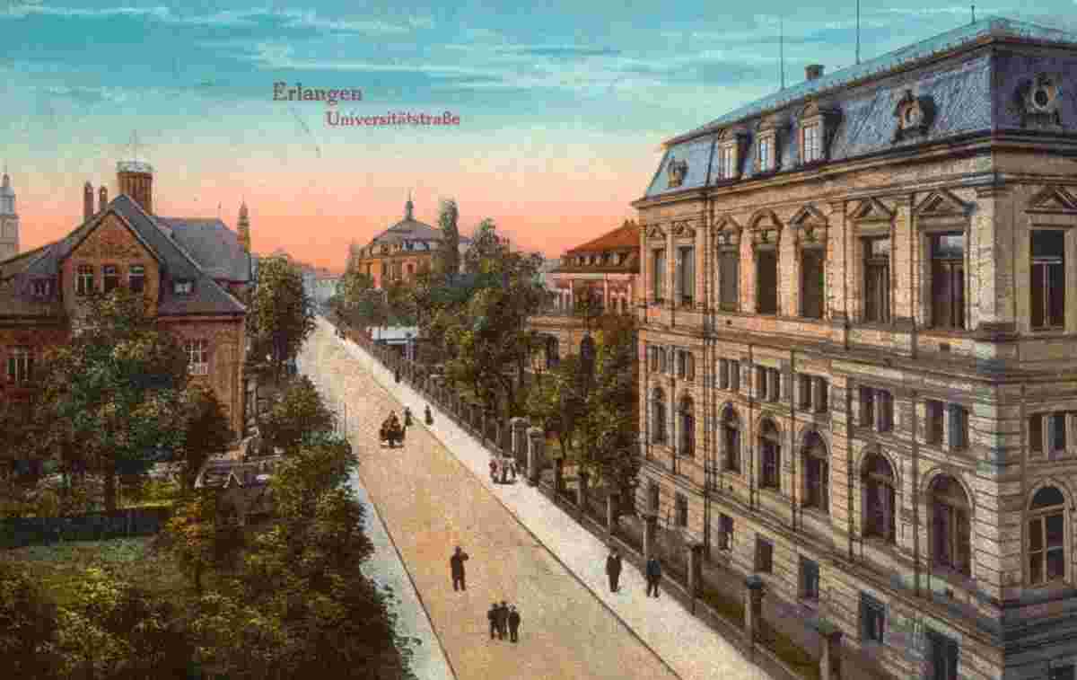 Erlangen. Universitätsstraße, 1916
