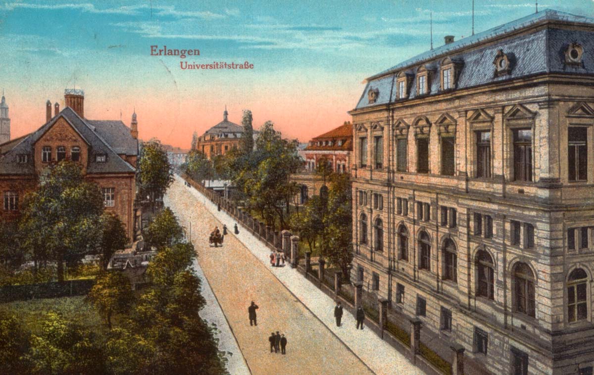 Erlangen. Universitätsstraße, 1916