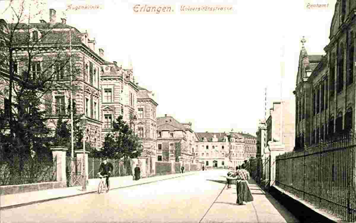 Erlangen. Universitätsstraße mit Rentamt