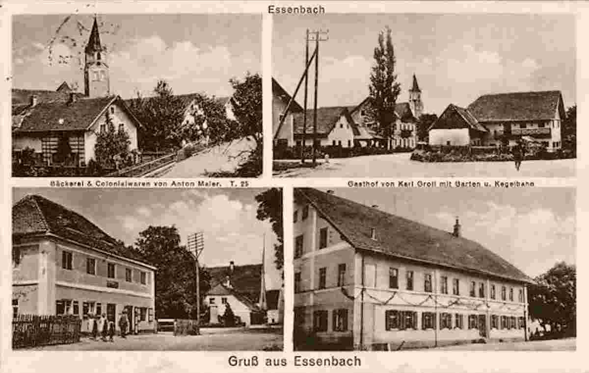 Essenbach. Gasthof von Karl Groll