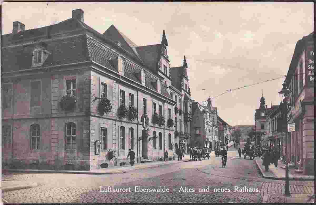 Eberswalde. Altes und Neues Rathaus, 1933