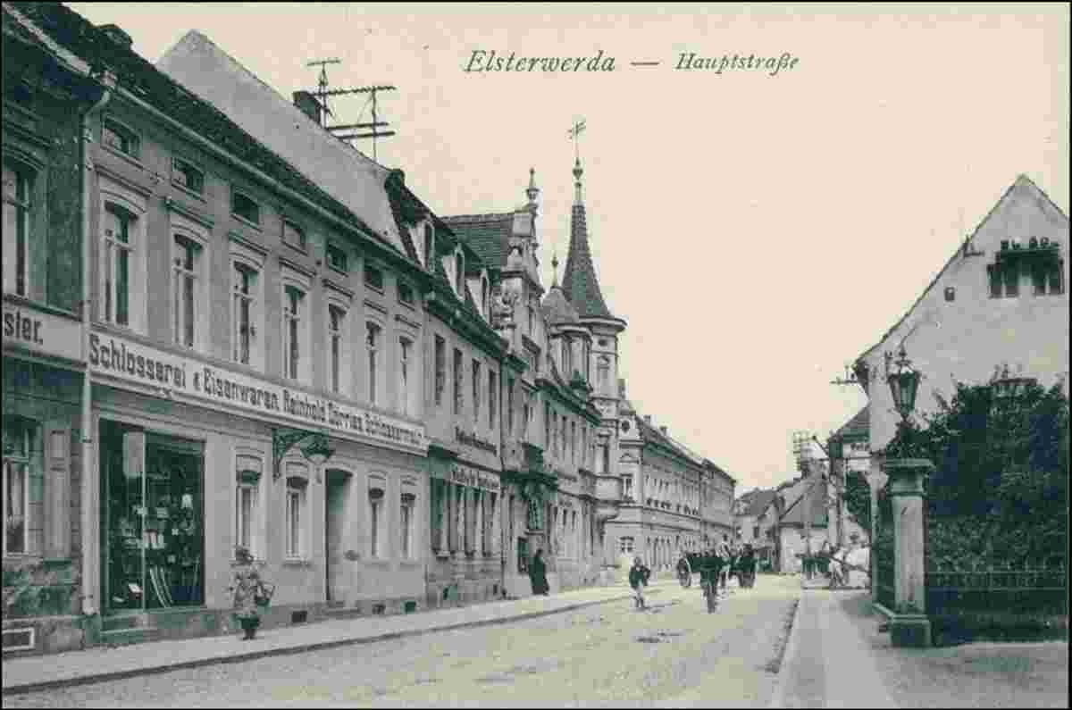 Elsterwerda. Hauptstraße, Schlosserei, 1915