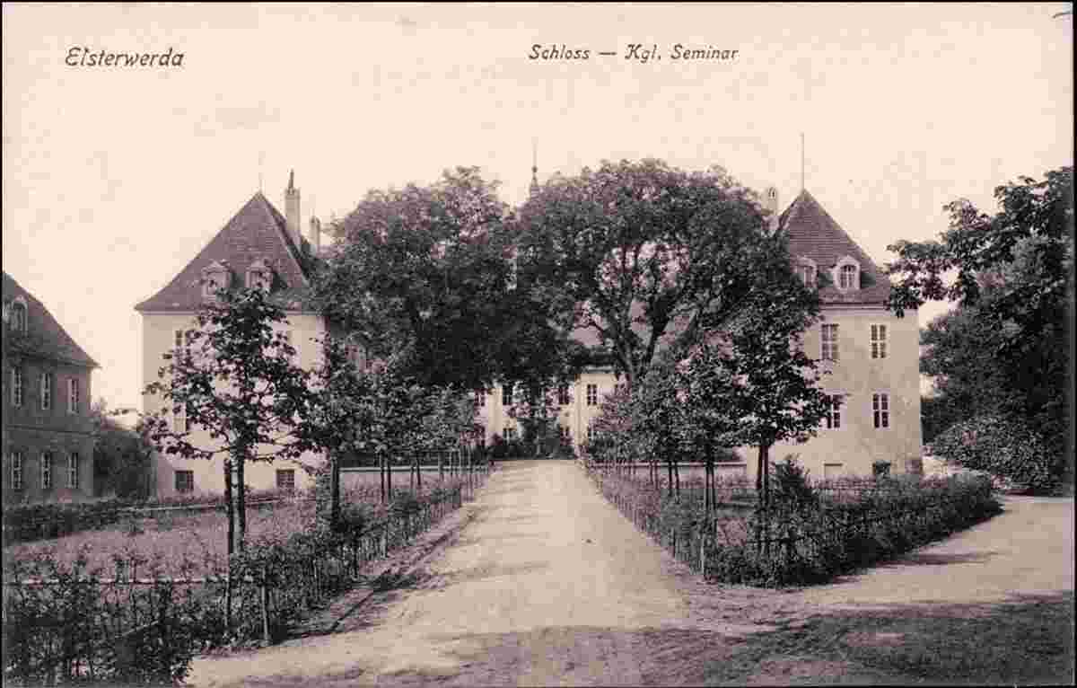 Elsterwerda. Schloß - Königliche Seminar, 1915