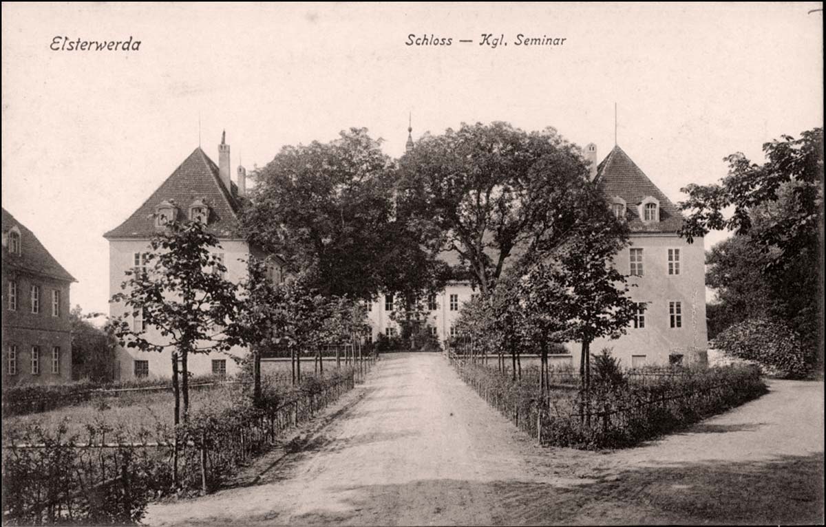 Elsterwerda. Schloß - Königliche Seminar, 1915