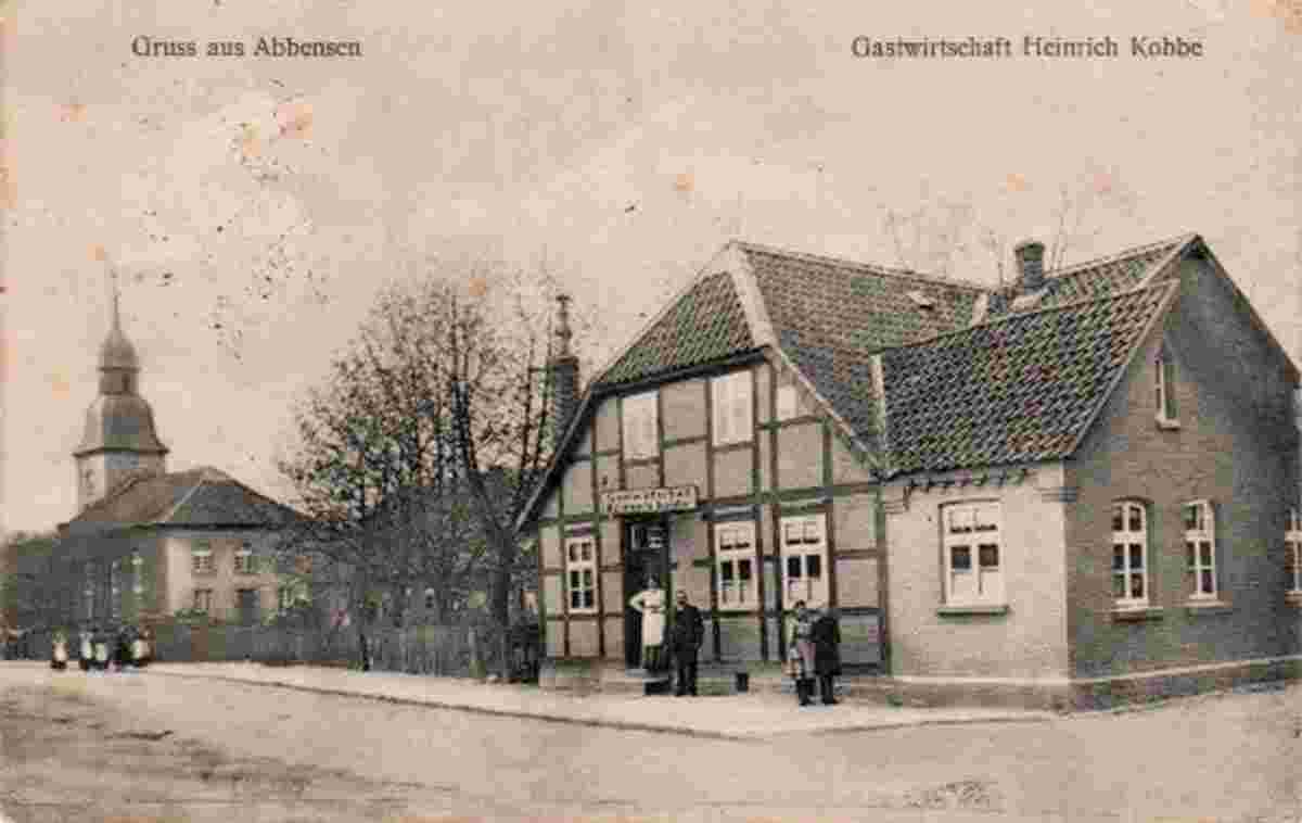 Edemissen. Abbensen - Gastwirtschaft von Heinrich Kobbe, 1914